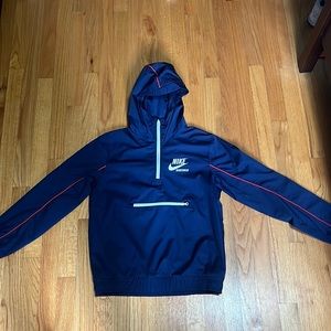 Nike Kids Raincoat in Navy Blue with Red Accents